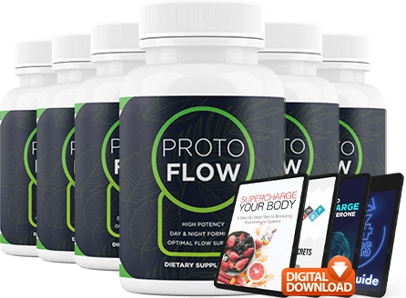 Six bottles of ProtoFlow natural formula