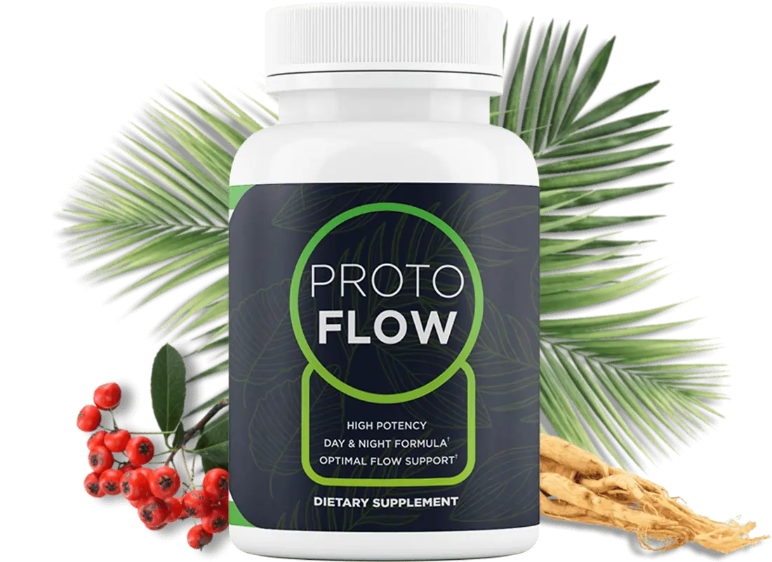 Bottle of ProtoFlow prostate support dietary supplement